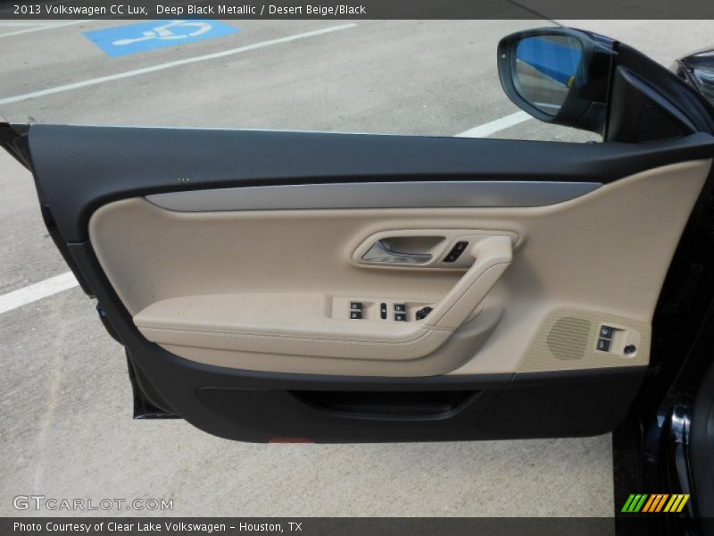 Deep Black Metallic / Desert Beige/Black 2013 Volkswagen CC Lux