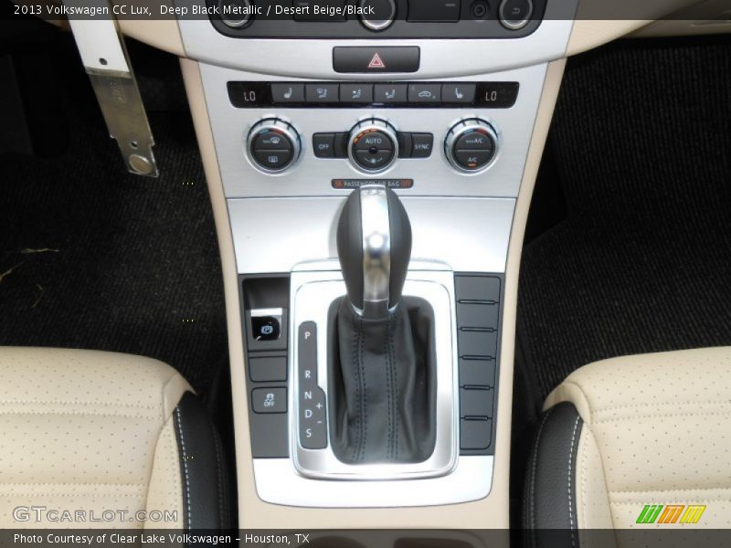 Deep Black Metallic / Desert Beige/Black 2013 Volkswagen CC Lux