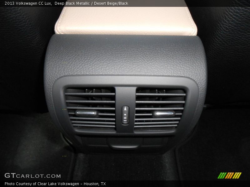 Deep Black Metallic / Desert Beige/Black 2013 Volkswagen CC Lux