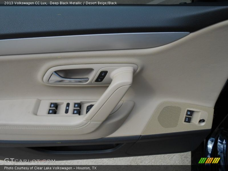 Deep Black Metallic / Desert Beige/Black 2013 Volkswagen CC Lux