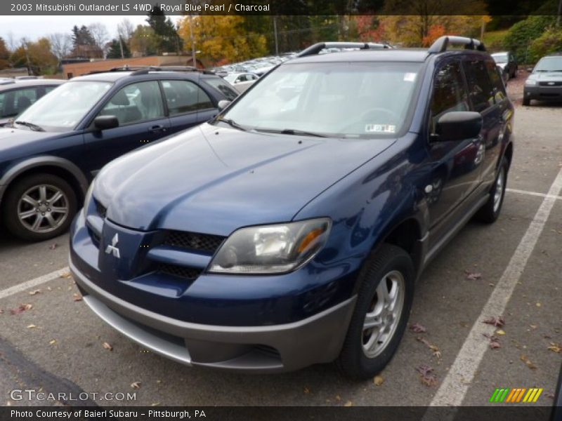 Royal Blue Pearl / Charcoal 2003 Mitsubishi Outlander LS 4WD