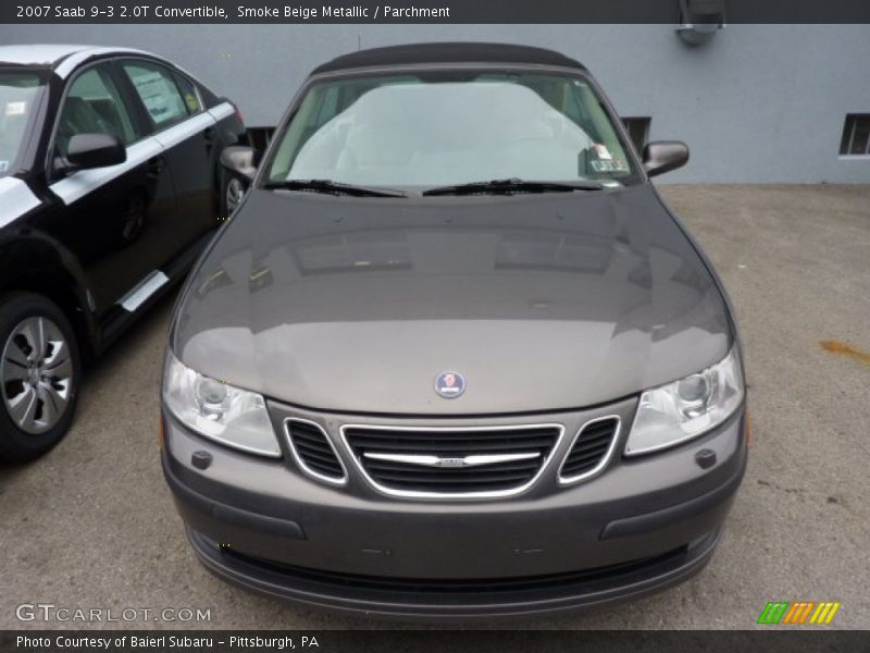 Smoke Beige Metallic / Parchment 2007 Saab 9-3 2.0T Convertible