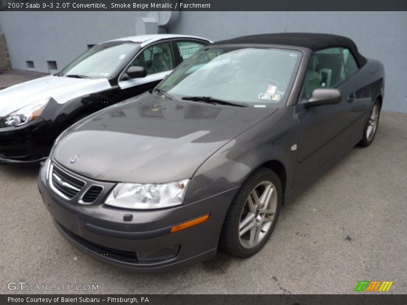 Smoke Beige Metallic / Parchment 2007 Saab 9-3 2.0T Convertible