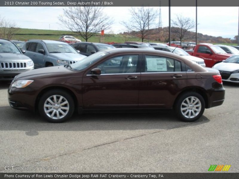 Deep Auburn Pearl / Black 2013 Chrysler 200 Touring Sedan