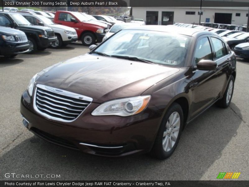 Deep Auburn Pearl / Black 2013 Chrysler 200 Touring Sedan