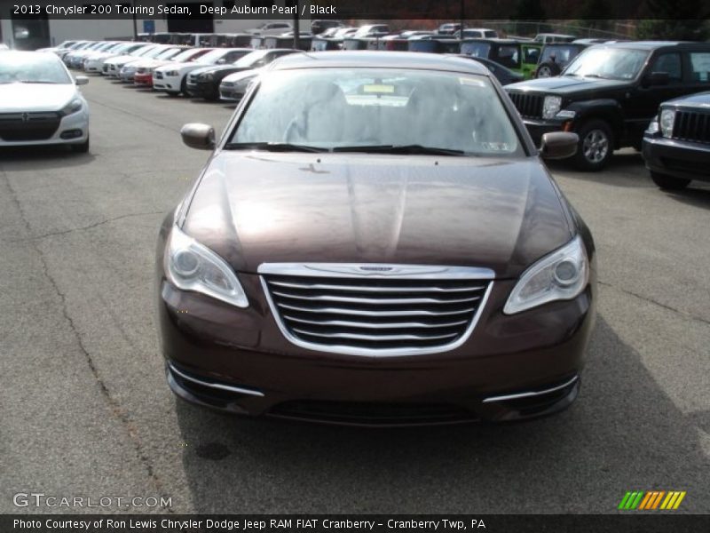 Deep Auburn Pearl / Black 2013 Chrysler 200 Touring Sedan