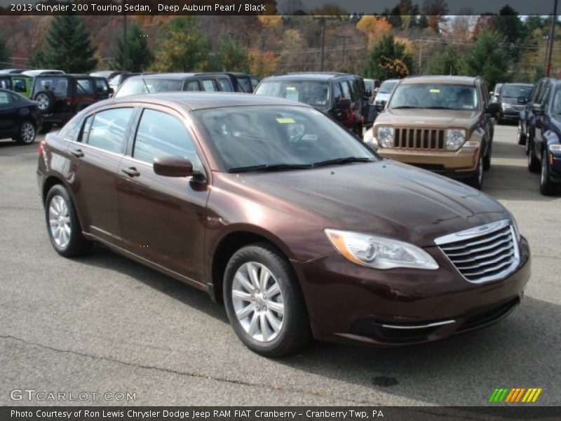 Deep Auburn Pearl / Black 2013 Chrysler 200 Touring Sedan