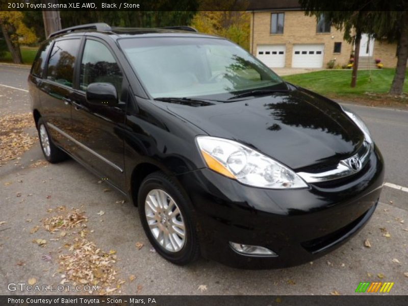 Black / Stone 2010 Toyota Sienna XLE AWD