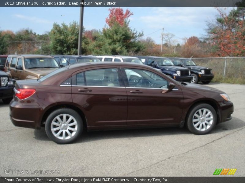 Deep Auburn Pearl / Black 2013 Chrysler 200 Touring Sedan