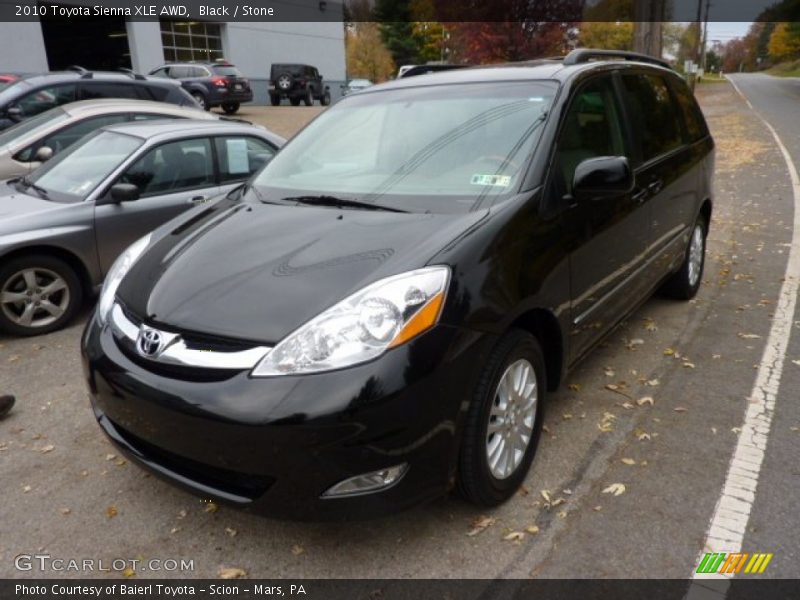 Black / Stone 2010 Toyota Sienna XLE AWD