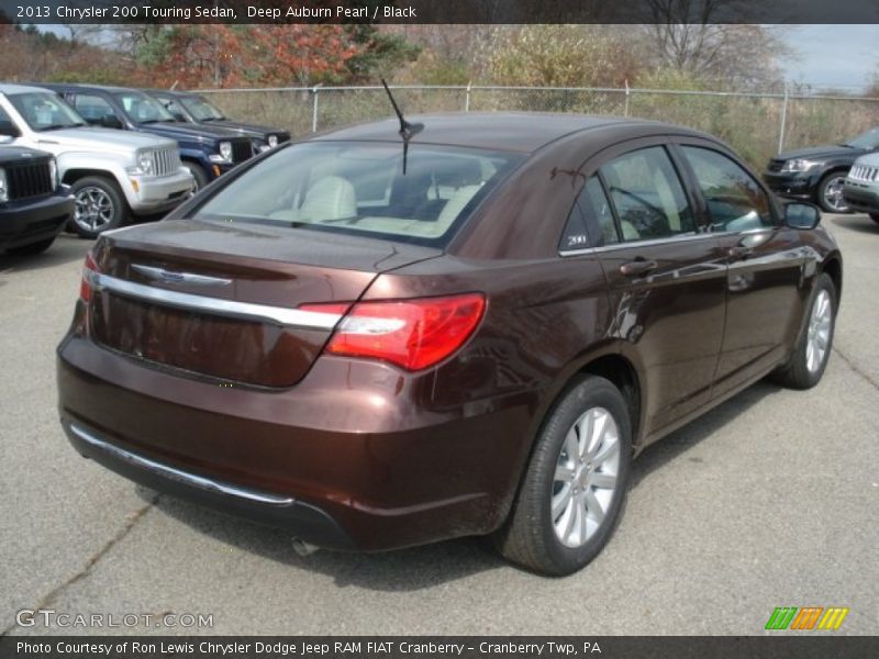 Deep Auburn Pearl / Black 2013 Chrysler 200 Touring Sedan