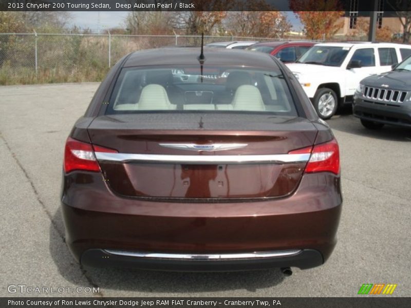 Deep Auburn Pearl / Black 2013 Chrysler 200 Touring Sedan