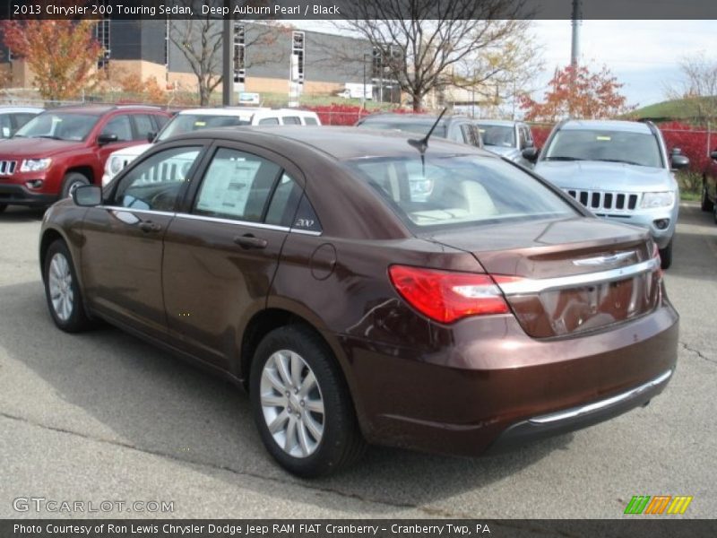 Deep Auburn Pearl / Black 2013 Chrysler 200 Touring Sedan