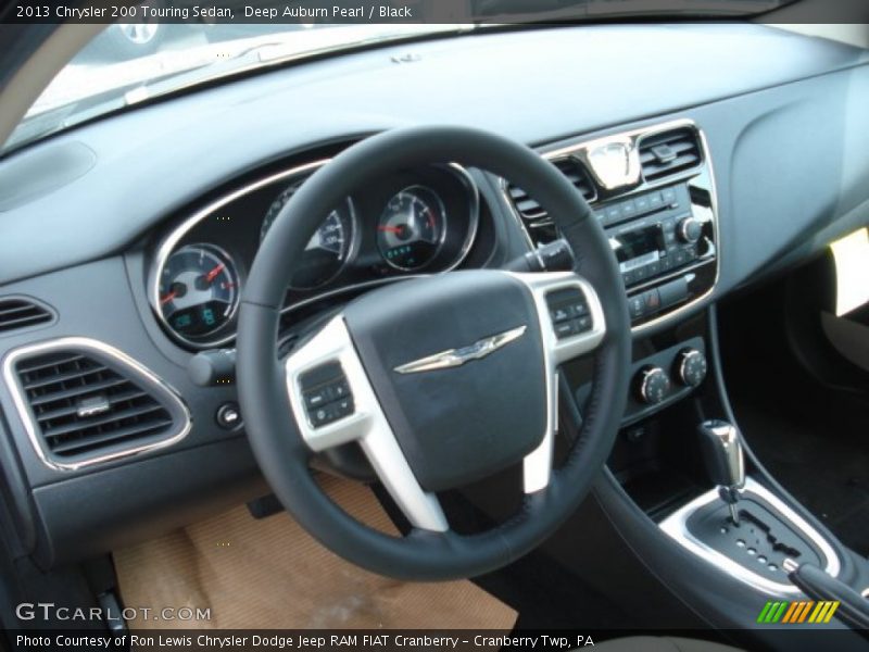 Deep Auburn Pearl / Black 2013 Chrysler 200 Touring Sedan