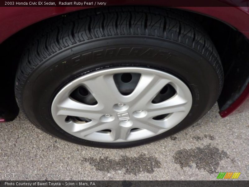 Radiant Ruby Pearl / Ivory 2003 Honda Civic EX Sedan