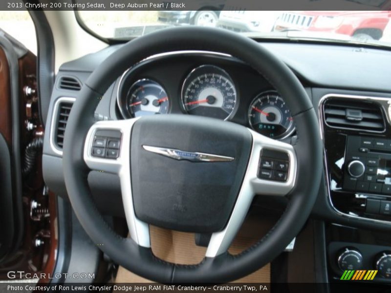 Deep Auburn Pearl / Black 2013 Chrysler 200 Touring Sedan