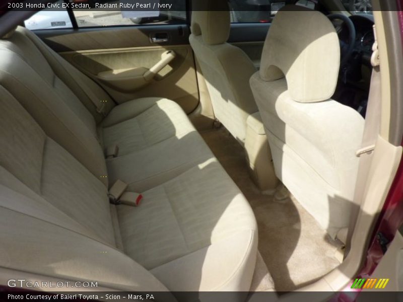 Radiant Ruby Pearl / Ivory 2003 Honda Civic EX Sedan