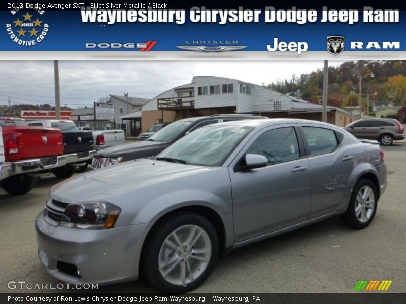 Billet Silver Metallic / Black 2013 Dodge Avenger SXT