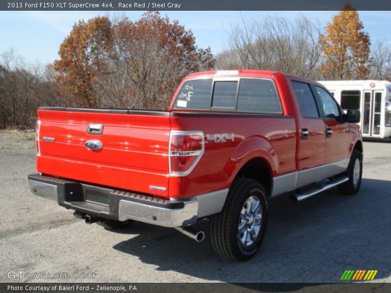 Race Red / Steel Gray 2013 Ford F150 XLT SuperCrew 4x4