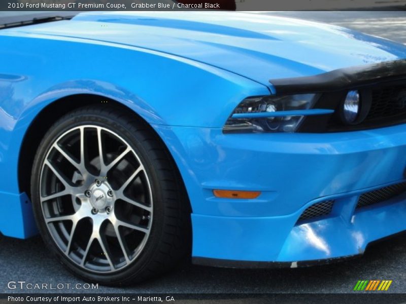 Grabber Blue / Charcoal Black 2010 Ford Mustang GT Premium Coupe