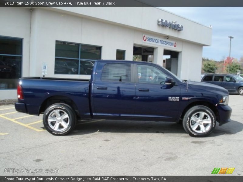 True Blue Pearl / Black 2013 Ram 1500 Sport Crew Cab 4x4