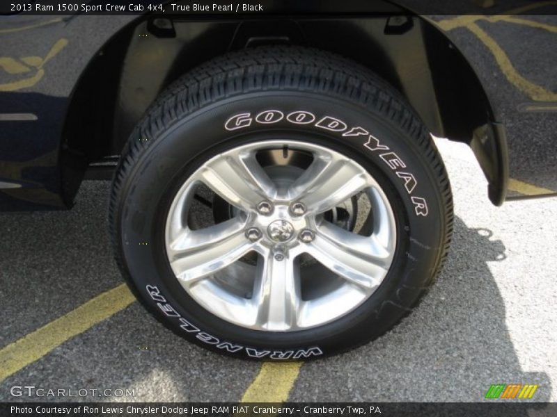True Blue Pearl / Black 2013 Ram 1500 Sport Crew Cab 4x4