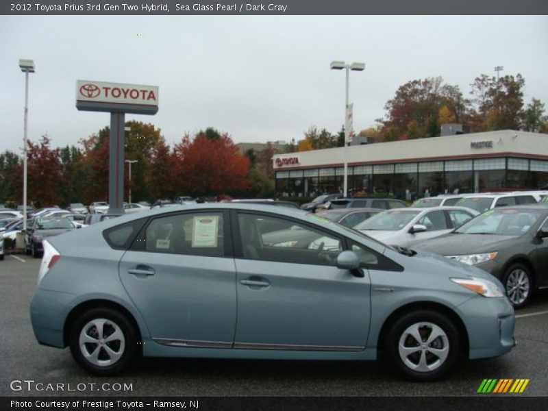 Sea Glass Pearl / Dark Gray 2012 Toyota Prius 3rd Gen Two Hybrid