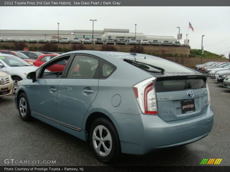 Sea Glass Pearl / Dark Gray 2012 Toyota Prius 3rd Gen Two Hybrid