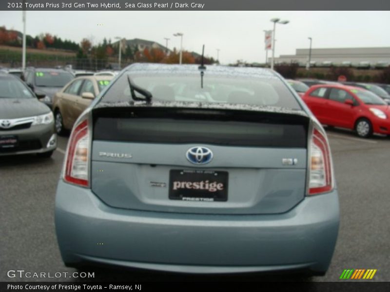 Sea Glass Pearl / Dark Gray 2012 Toyota Prius 3rd Gen Two Hybrid