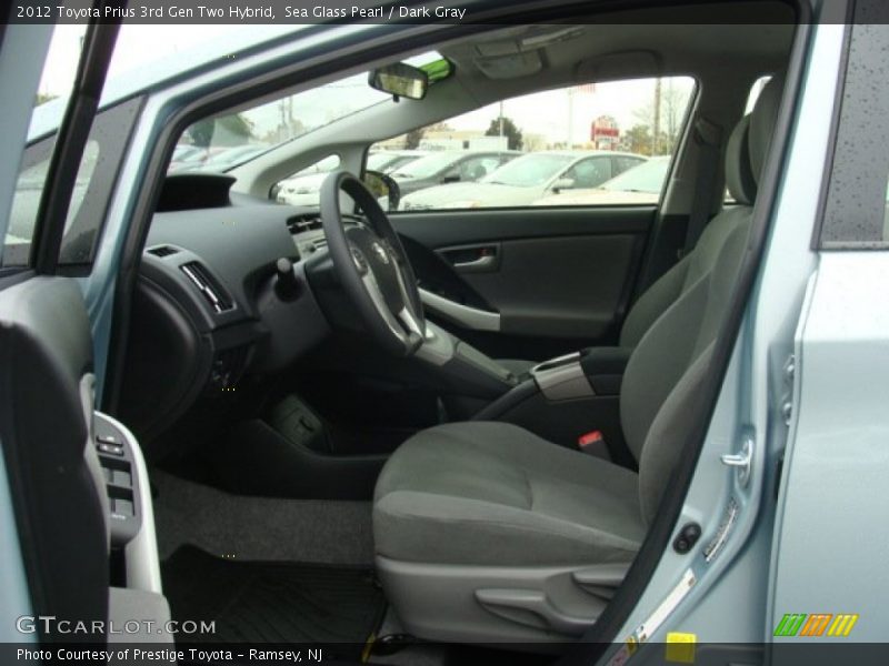  2012 Prius 3rd Gen Two Hybrid Dark Gray Interior