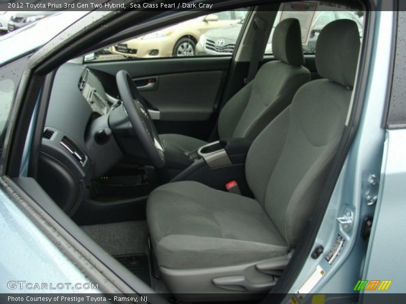 2012 Prius 3rd Gen Two Hybrid Dark Gray Interior