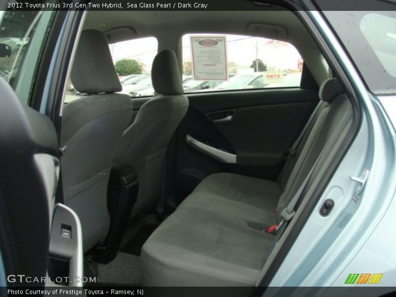 Rear Seat of 2012 Prius 3rd Gen Two Hybrid