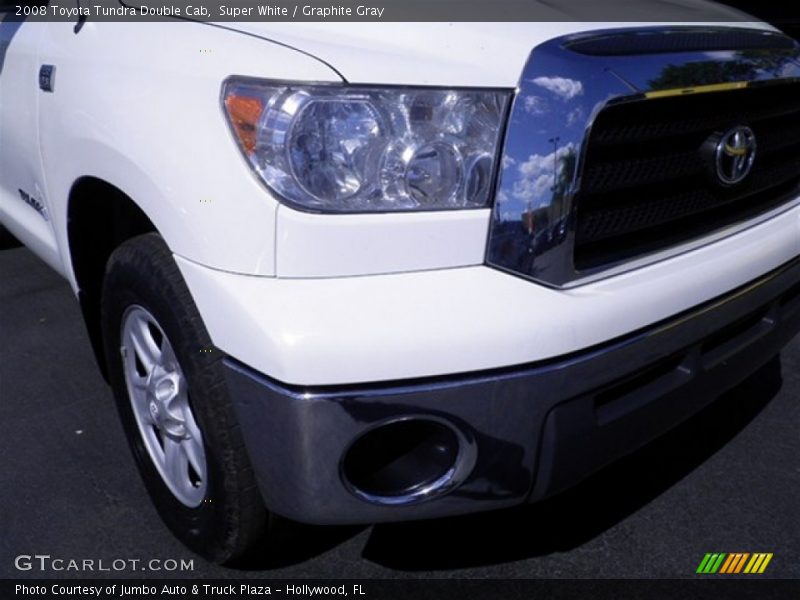 Super White / Graphite Gray 2008 Toyota Tundra Double Cab