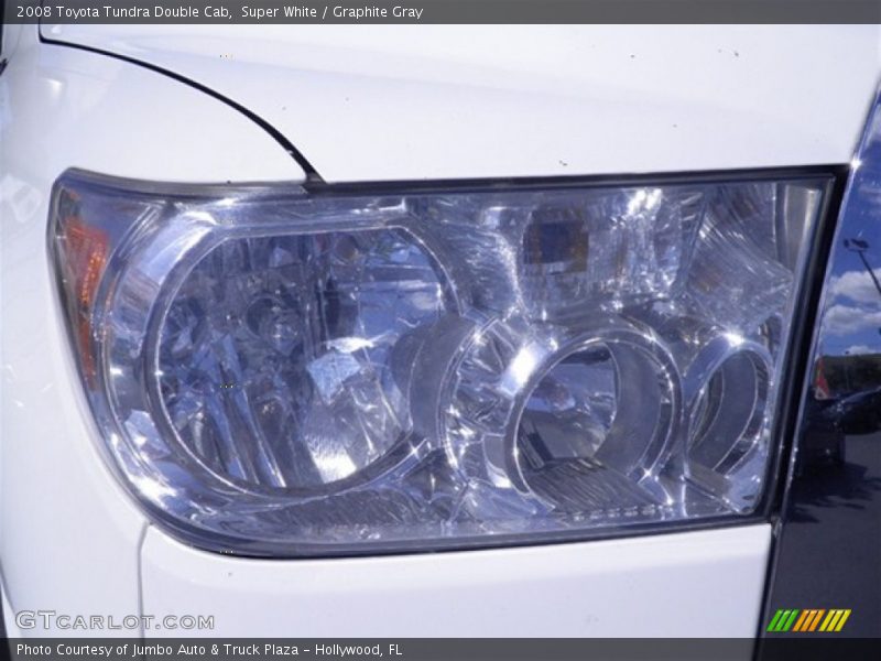 Super White / Graphite Gray 2008 Toyota Tundra Double Cab