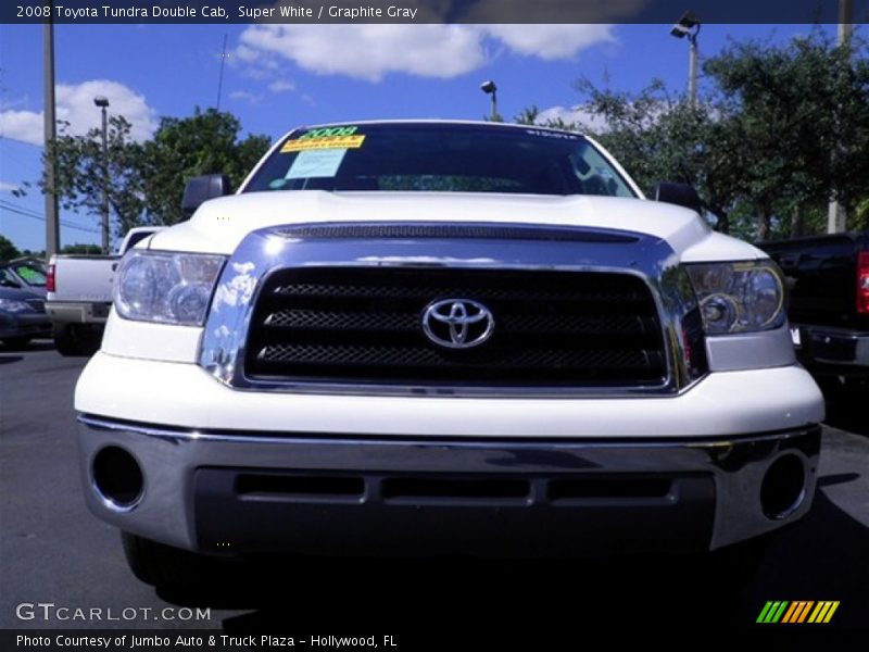 Super White / Graphite Gray 2008 Toyota Tundra Double Cab