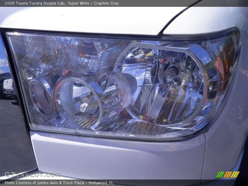 Super White / Graphite Gray 2008 Toyota Tundra Double Cab