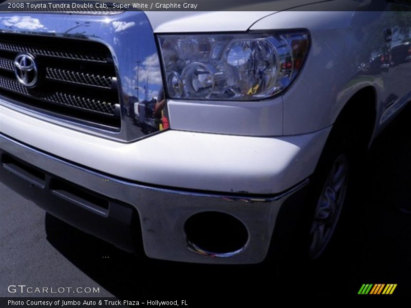 Super White / Graphite Gray 2008 Toyota Tundra Double Cab