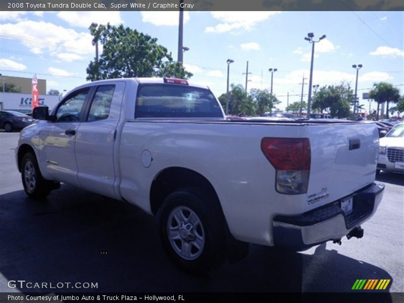 Super White / Graphite Gray 2008 Toyota Tundra Double Cab