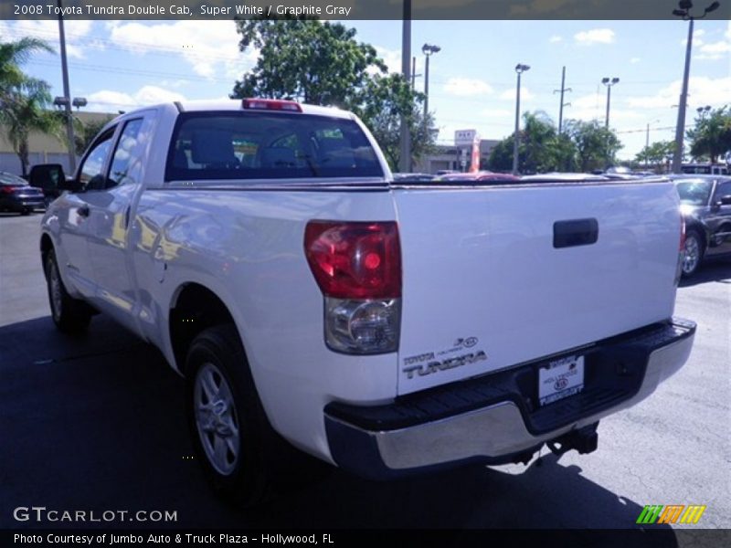 Super White / Graphite Gray 2008 Toyota Tundra Double Cab