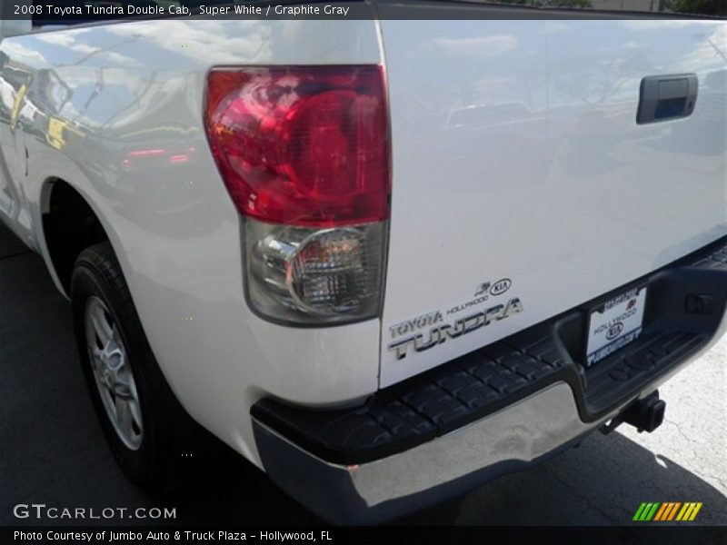 Super White / Graphite Gray 2008 Toyota Tundra Double Cab