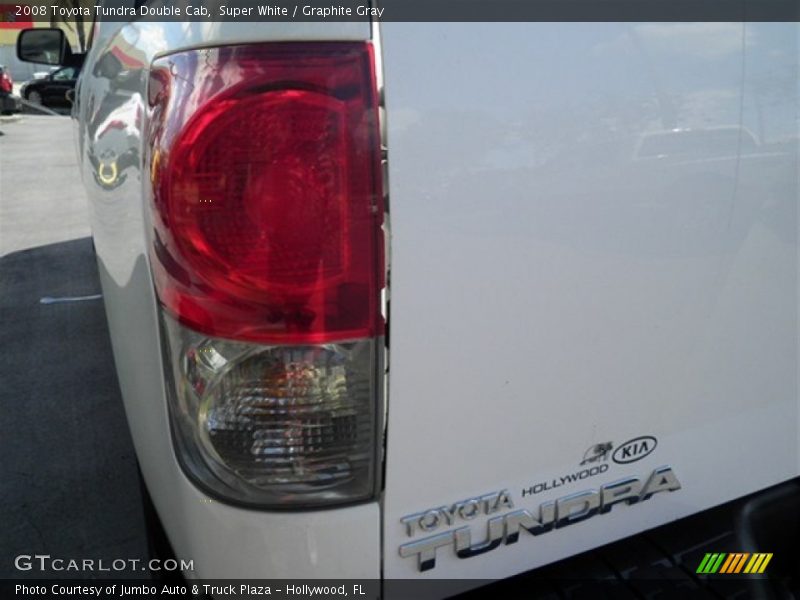 Super White / Graphite Gray 2008 Toyota Tundra Double Cab