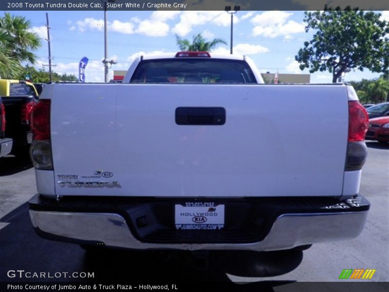 Super White / Graphite Gray 2008 Toyota Tundra Double Cab