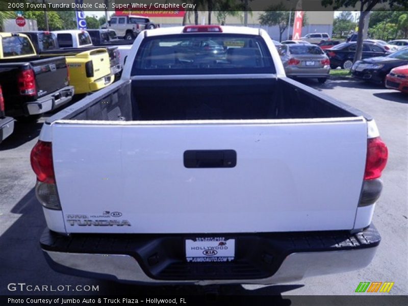 Super White / Graphite Gray 2008 Toyota Tundra Double Cab