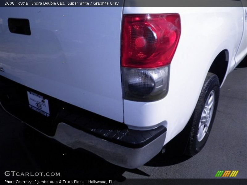 Super White / Graphite Gray 2008 Toyota Tundra Double Cab