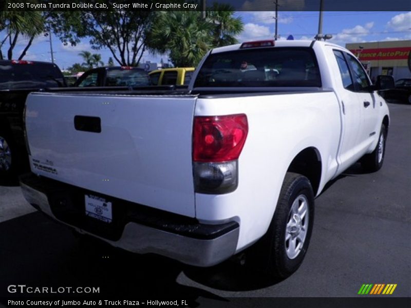 Super White / Graphite Gray 2008 Toyota Tundra Double Cab