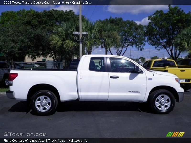 Super White / Graphite Gray 2008 Toyota Tundra Double Cab