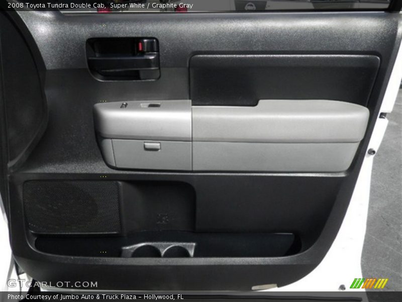 Super White / Graphite Gray 2008 Toyota Tundra Double Cab