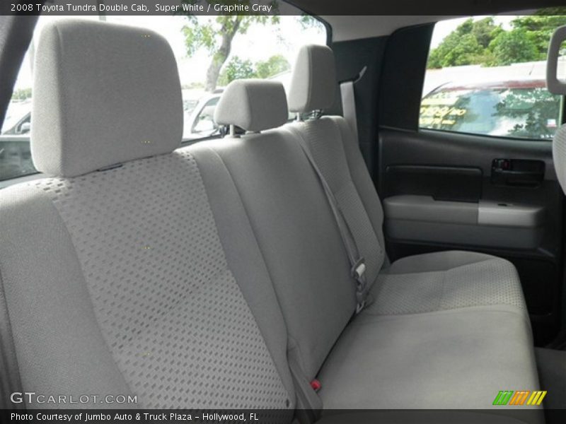Super White / Graphite Gray 2008 Toyota Tundra Double Cab