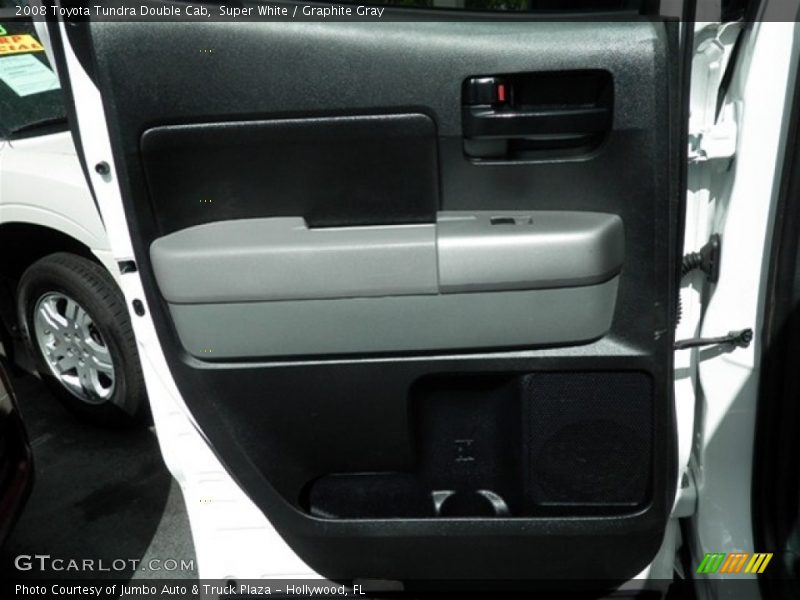 Super White / Graphite Gray 2008 Toyota Tundra Double Cab