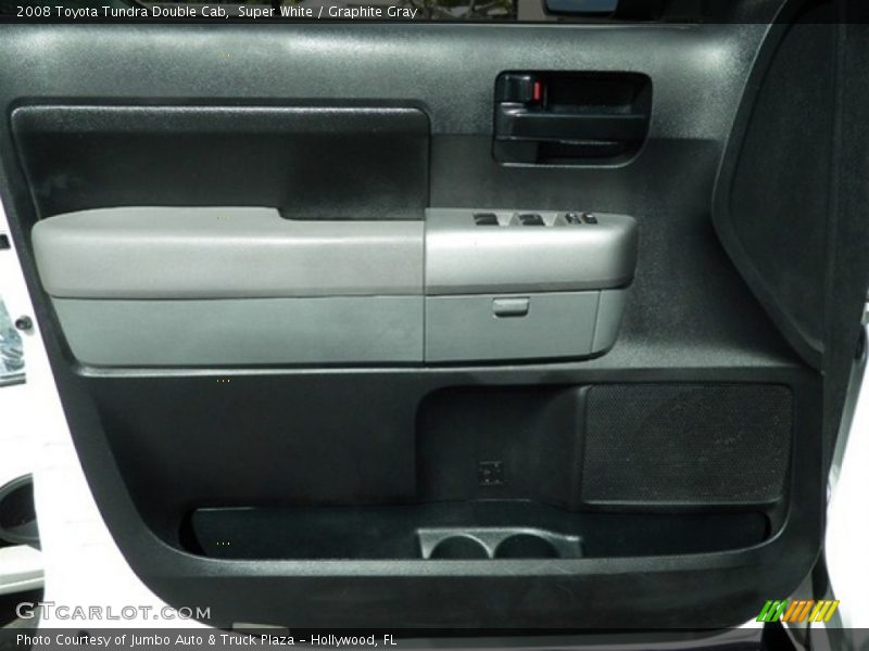 Super White / Graphite Gray 2008 Toyota Tundra Double Cab